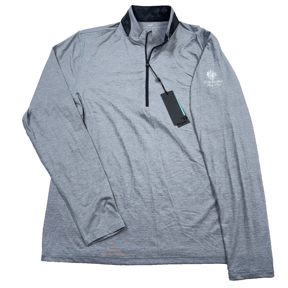 Greyson Pullover Quarter Zip Sweater Men Light Large Guide Sport Golf NEW